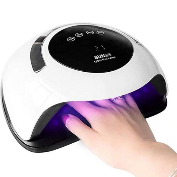 Nageltrockner, Allzweck-Smart-Button-Timing-Lampe für beide Hände, Induktions-LED-Maschine, polnischer Trockner, schnell trocknend, 120 W510