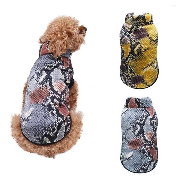 Abbigliamento per cani Camicia per animali domestici Cappotto per cuccioli con stampa coccodrillo Animali domestici Felpa con vestiti caldi per gatti M0829