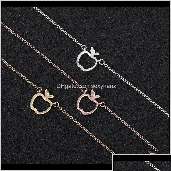 Braccialetti con ciondoli Gioielli 10Pcs Contorno cavo Divertente Catena di frutta geometrica Braccialetti per mentore scolastico Insegnante Donne Graduatio Drop Deliv Dhexr