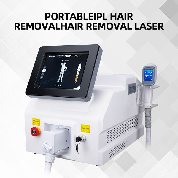 Máquina portátil da remoção do cabelo do laser do diodo 808nm melhor máquina da remoção para a depilação do laser do rejuvenescimento da pele das senhoras