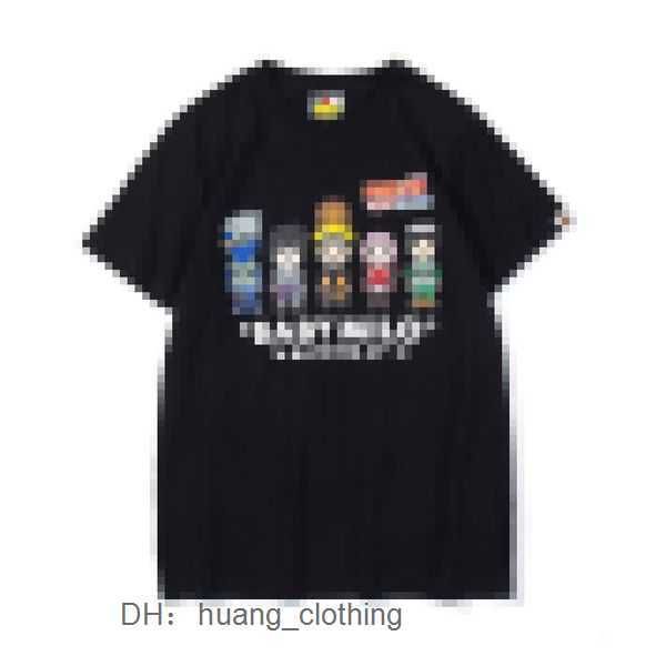Herren T-Shirts Bape Abathing Ape X Anime T-Shirt Bape Baby Milo Collab Anime Shirt U1YU