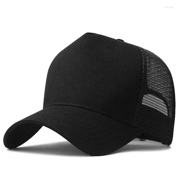 Ballkappen Großer Kopf Mann Große Größe Mesh Baseball Hüte Männlich Im Freien Plus Sport Papa Übergroße Trucker Cap 56-61 cm 62-68 cm