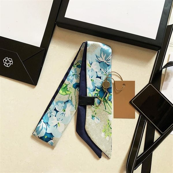 NEUER Luxus-Designer-Schal für Damen, modischer Brief, Handtasche, Schals, Krawatten, Haarbündel, Seidenmaterial, Wickel, Größe 8 120c272B