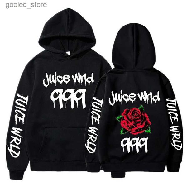 Herren Hoodies Sweatshirts 2022 Juice WRLD Hoodies Männer Frauen Kapuzenpullover Mode Hip Hop Pullover Herbst Jungen Mädchen Schwarz Streetwear Hoodie Kleidung Q231110