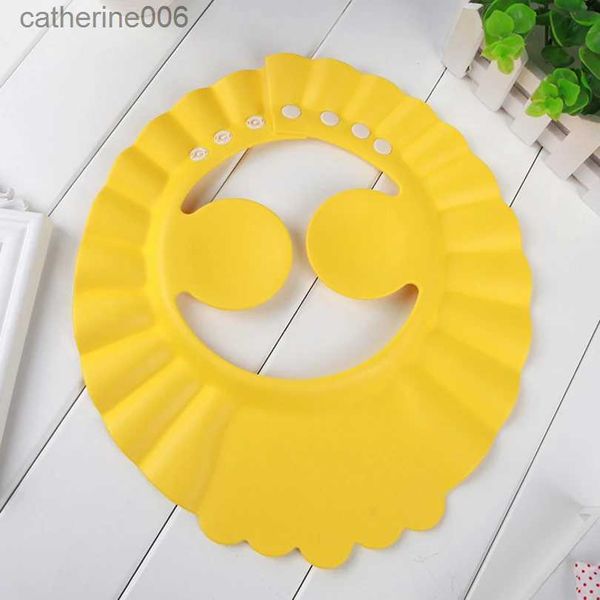 Chuveiro Caps Shampoo Cap Durável Baby Bath Visor Chapéu Ajustável Baby Shower Proteger Olho À Prova de Água Splashguard Cabelo Wash Shield para InfantL231113