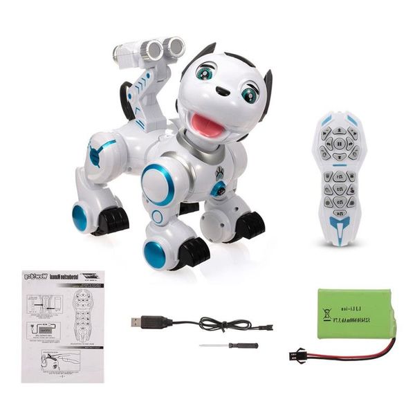 Freeshipping K10 Intelligent Dog Remote Control Robot Dog programmabile Touch-sense Music Song Toy per bambini Prdvr