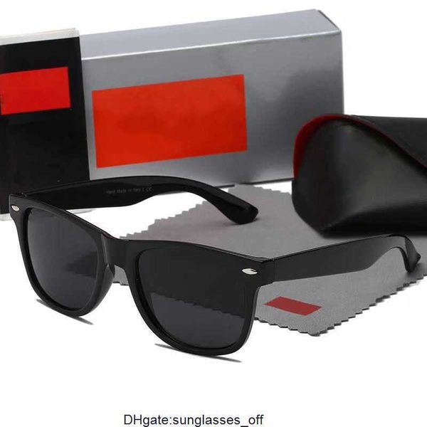 52mm óculos de sol polarizados homens mulheres luxo proibições designer óculos de sol adumbral uv400 óculos marca wayfarer feminino masculino óculos de sol raios com caixa caso 99