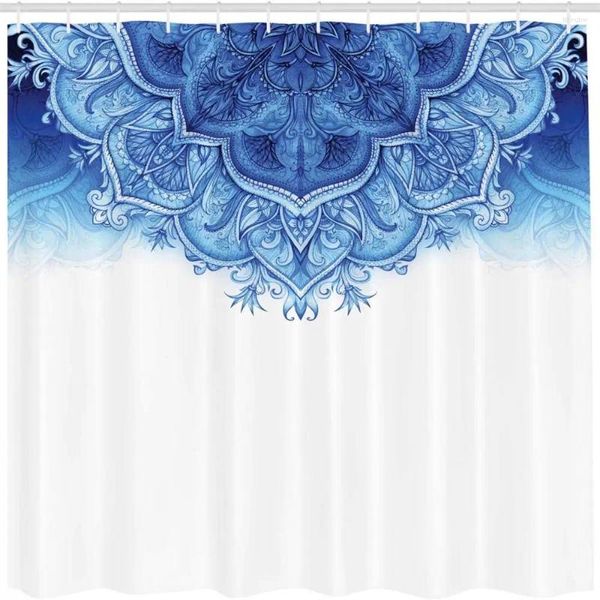 Chuveiro cortinas moda cortina datura flor arte estilo retro padrão à prova dwaterproof água com gancho tecido decoração do banheiro