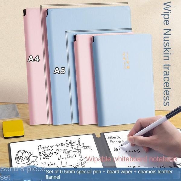 Niedliches Whiteboard Notebook Desktop Note Board Mini A4 wiederbeschreibbare Memo Entwurfspapier Planung