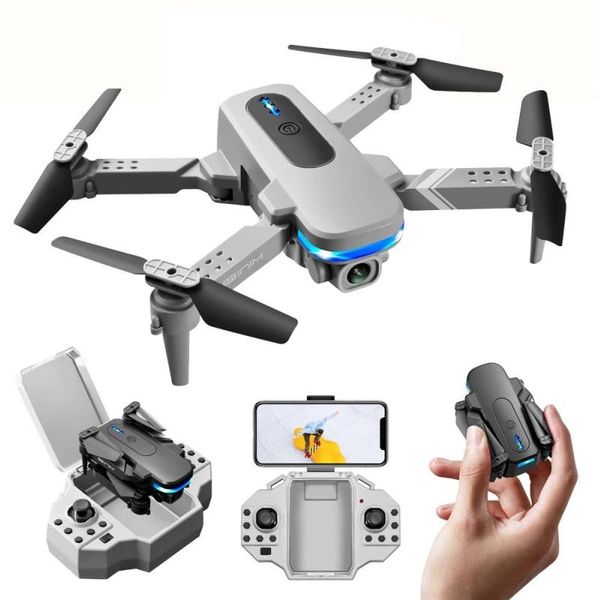 Mini RC Drohne 4K HD Dual Kamera Dron 1080P WiFi Fpv Faltbarer Quadcopter Echtzeitübertragung Hubschrauber Spielzeug Kinder Kind Geschenk Aopcg