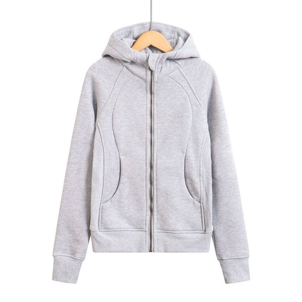 Giacca Yoga Felpa con cappuccio Scuba Mezza zip Felpa con cappuccio JacketPlus Felpe autunnali in velluto con tasca esterna Indossare Felpa con cappuccio oversize con mezza zip e zip intera Felpe in velluto Taglia USA 4-12