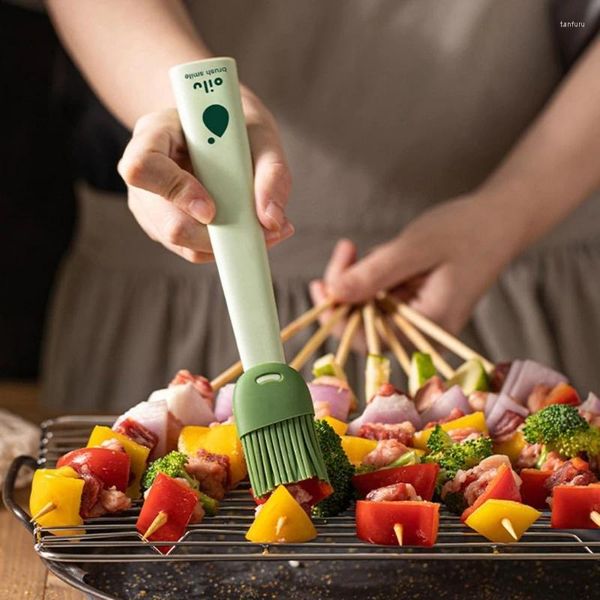 Strumenti Pennello da pasticceria in silicone per cuocere al forno Pennelli per imbastire Resistente al calore BBQ Grill Distribuzione alimentare Olio Burro Salsa