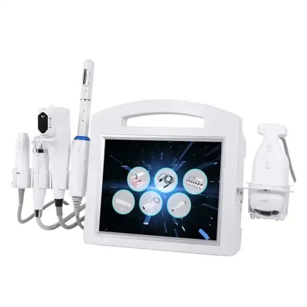 Alta qualidade 6 em 1 4D lipo liposonic corpo emagrecimento face lift Rejuvenescimento da pele vmax hifu vaginal aperto máquina de ultra-som RF Equipamento