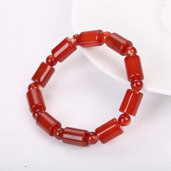 Bangle natura Gem Bangles de pedra Linha âmbar Rhodonite topázio amor coração encaixe contas de cura pulseiras pedras retânguas jóias femininas jóias