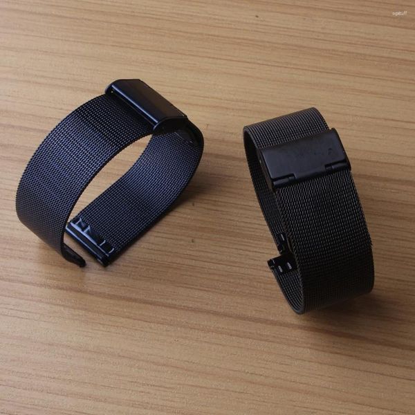 Uhrenarmbänder für Milanese-Armband 10 mm 12 mm 14 mm 16 mm 18 mm 20 mm 22 mm Schwarz Blau Edelstahlband Mesh-Armband Metallarmbänder