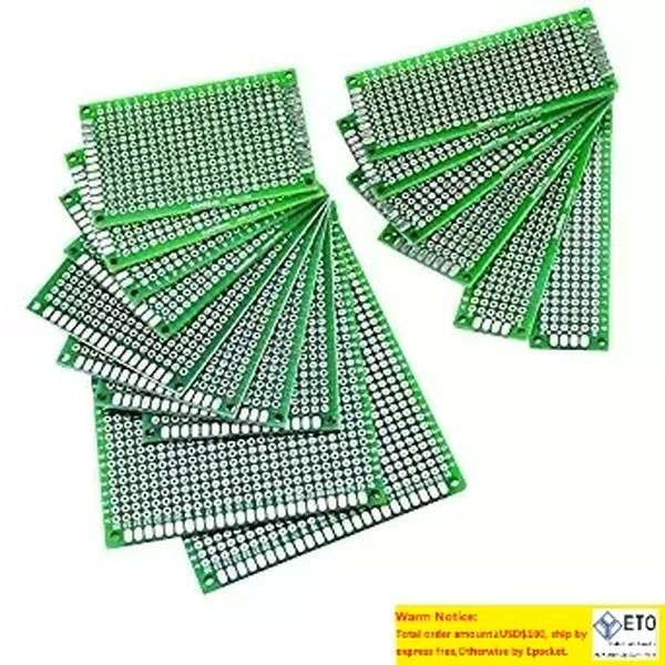 Protótipo de dupla face PCB Print Circuit Board Universal Breadboard Tin Palhado para teste DIY MultiSize