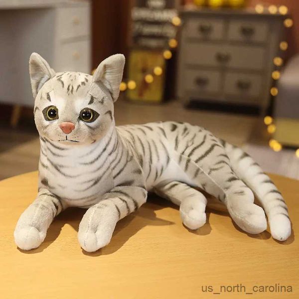 Gefüllte Plüschtiere 29 cm siamesische Katze Plüsch lebensechte Puppe Tier Haustier Spielzeug für Kinder Home Decor Baby Geschenk R231110