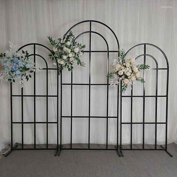 Decorazione per feste Matrimonio Palloncino Fiore Arco Cornice Metallo Compleanno Fase Schermo Cerimonia Sfondo Puntelli Forma irregolare Stand Recinzione