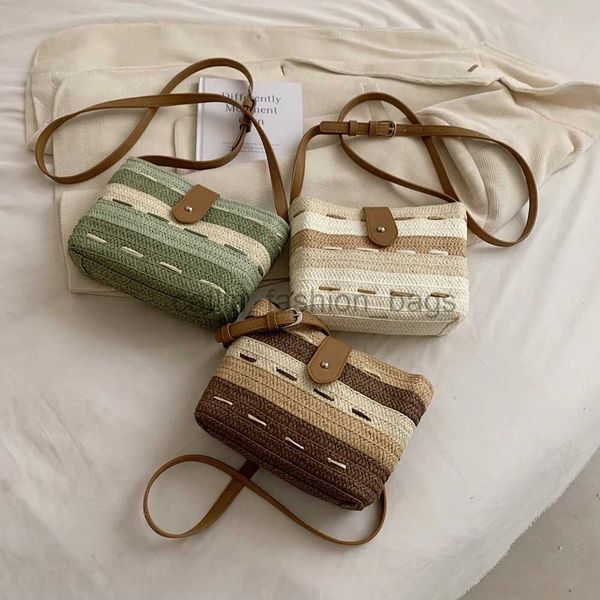 Bolsas de ombro Fasion Casual Crossbody Bag andmade and-Woven andbags Simple Gradient Bag Elegant Paper Bagcatlin_fashion_bags
