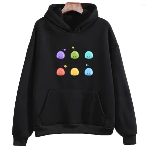 Damen Hoodies Stardew Valley Slime Print Kleidung Niedlich/kawaii Grafik Weiblich/männlich Herbst Langarm Sweatshirts Weiche Fleece Pullover