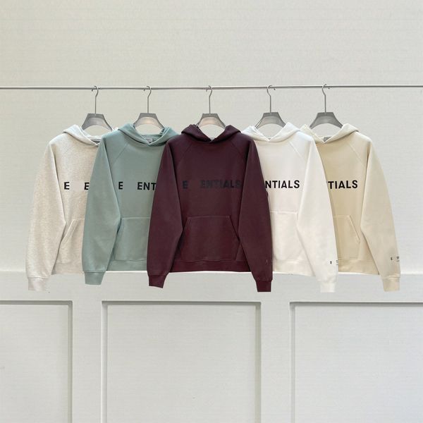 Mist dubbele lijn Esentials High Street losse hoodie met capuchon voor heren en dames herfst/winter nieuwe paar trend ins streetwear ontwerper modeontwerper met capuchon