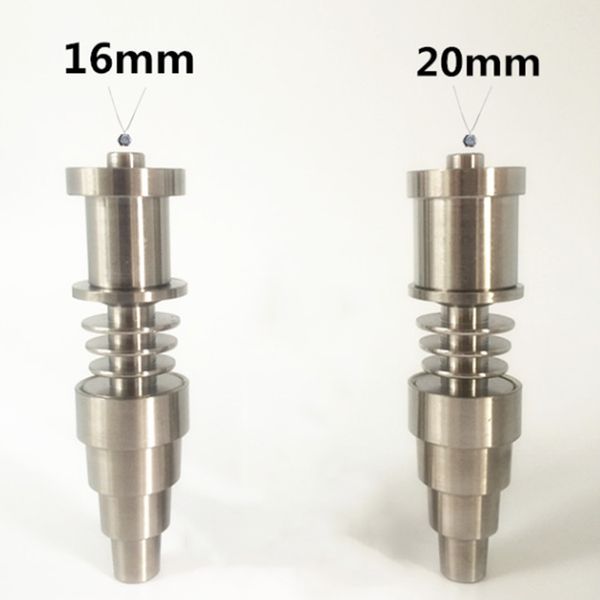 GR2 Титановый гвоздь 10 мм 14 мм 18 мм 6 в 1 Регулируемые бездомные ногти Курительные принадлежности M F Joint 16 мм 20 мм Катушка для ногтей Dab Соломинка для бонгов Dab Rig