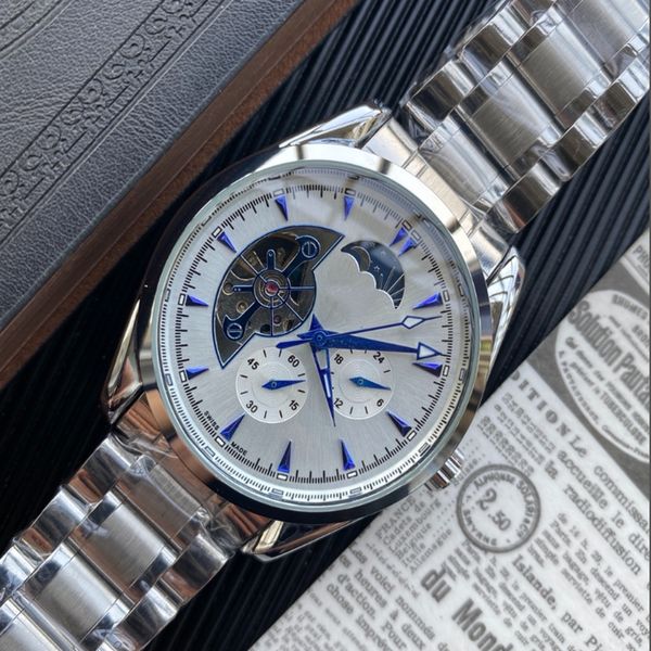 Luxuriöse klassische Uhr für Herren, Designeruhren, Herrenuhren, mechanische Automatik-Armbanduhr, modische Armbanduhren, Edelstahlarmband, Montre de Luxe-Geschenk