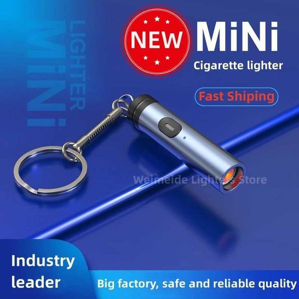 Feuerzeuge Neuer tragbarer Auto-Zigarettenanzünder, ein Drag-Three-Datenkabel, USB, für den Außenbereich, winddicht und flammenlos