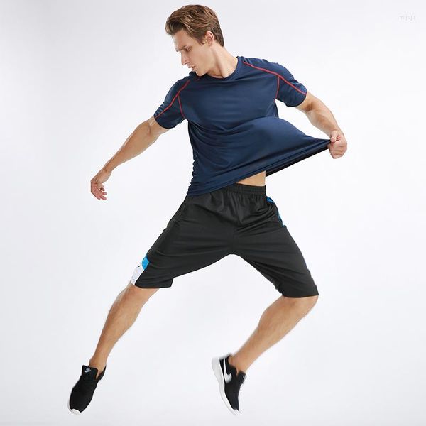 T-shirts pour hommes Gym Compression Shirt Sport À Manches Courtes Fitness Running T-Shirts 2023 Tshirt Pour Hommes
