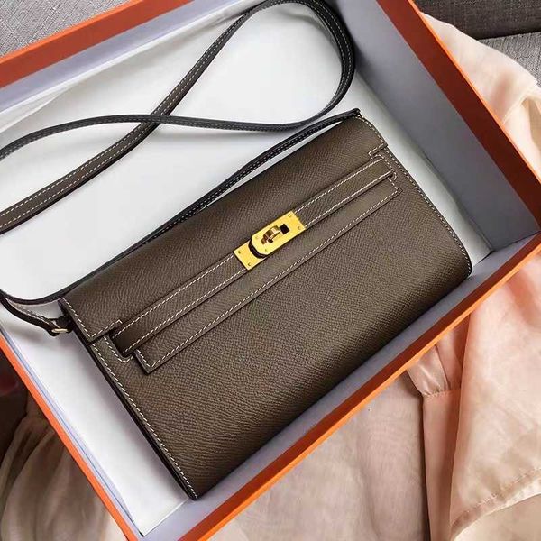 Deri çanta kadın yeni tek omuz messenger mini çanta moda kilit cüzdan