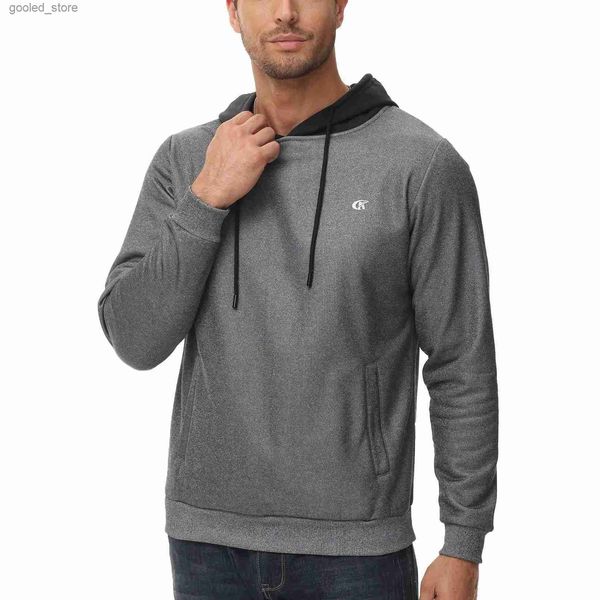 Herren Hoodies Sweatshirts Herren Herbst Casual Hoodie Running Jogger Kapuze Slim Fit Patchwork Sweatshirts Gemütliches Fleece Kordelzug Hipster Kanga Hoodie Q231110