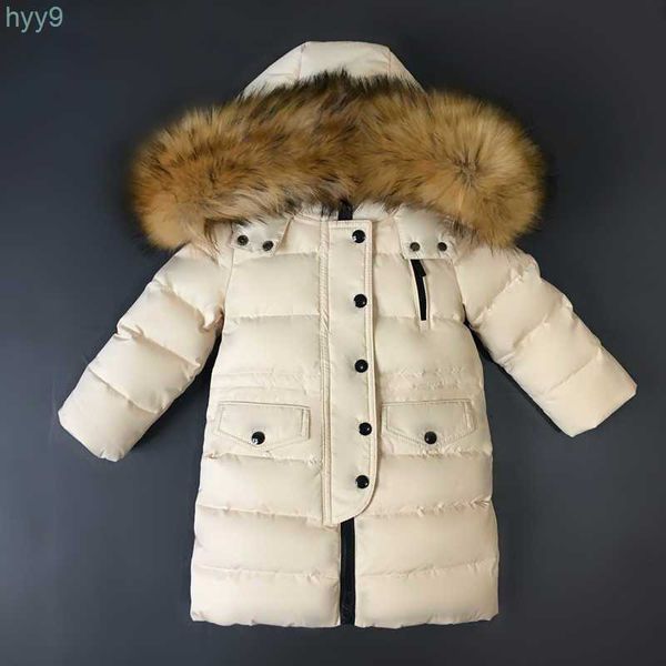 Piumino da uomo Parka di alta qualità lungo gioventù Bambini Giù ragazze Inverno Piumino d'anatra Ragazza Abbigliamento Ragazzo Cappotto Parka Abbigliamento per bambini S7gm