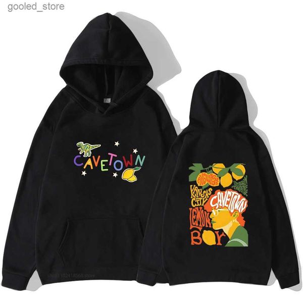 Moletons masculinos Moletons Cavetown Lemon Boy Hoodie Inverno Homens Álbum de Música Cantor Moletom com Capuz Kawaii Pulôver Mulheres Moda Manga Longa Roupas Q231110