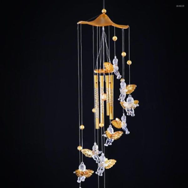 Figurine decorative Love Angel Cupido Wind Chime Tube Appeso Ornamento Casa Regalo caldo Decorazioni per la casa con suono chiaro