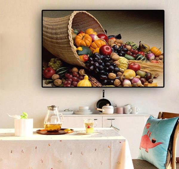 Obst und Gemüse, Kochzubehör, Poster, Küche, Wandkunst, Bilder, Malerei, Wandkunst für Wohnzimmer, Heimdekoration, ohne Rahmen 7735925