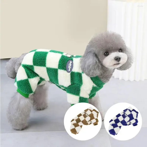 Abbigliamento per cani, maglione di peluche, giacca per cappotto per la stagione fredda, con linguetta, abbigliamento invernale antivento, neve accogliente per animali domestici