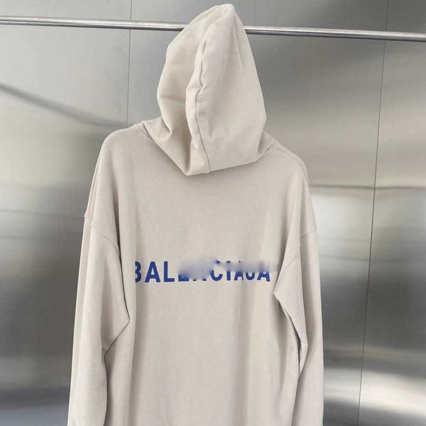 Designer neue Frauen T-Shirt Shirt Bajiachao Paar Hoodie FW American Back Blue Letter Hood Unisex