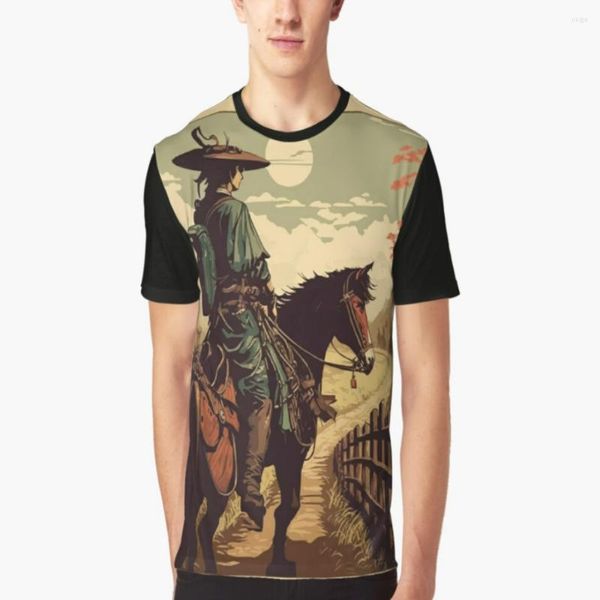 Herren T-Shirts Sommer Herren T-Shirt Rundhals Pullover Kurzarm Kleidung Übergroße Lässige Street Fashion Samurai Style T-shi