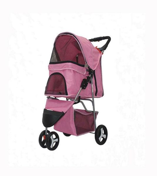 Haustier-Kinderwagen, Katze, Hund, 3 Räder, zusammenklappbar, leicht, atmungsaktiv, für Reisen, 7325948