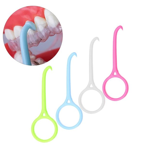 Ferramenta de remoção dental de gancho de plástico Nice Orthodontic Aligner Remover aparelho de remoção invisível CARE CAREME