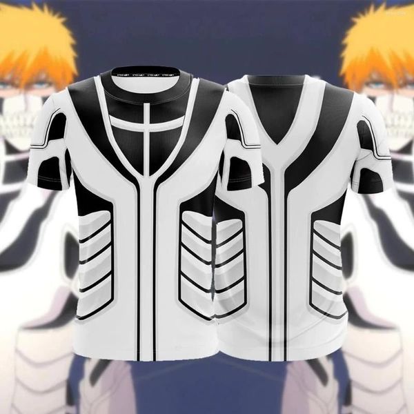 Heren trainingspakken Bleach Ichigo Fullbring Form Cosplay Unisex 3D T-shirt Tee Straat T-shirt Mode O-hals Shirts Top Harajuku Cartoon