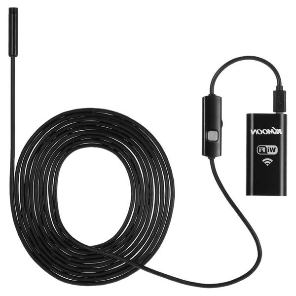 Freeshipping WiFi Kablosuz Endoskop Borescope Su Geçirmez Muayene Yılan Kamera Telefon Tablet PC LED 80mm 5m HD 720P QKLVB