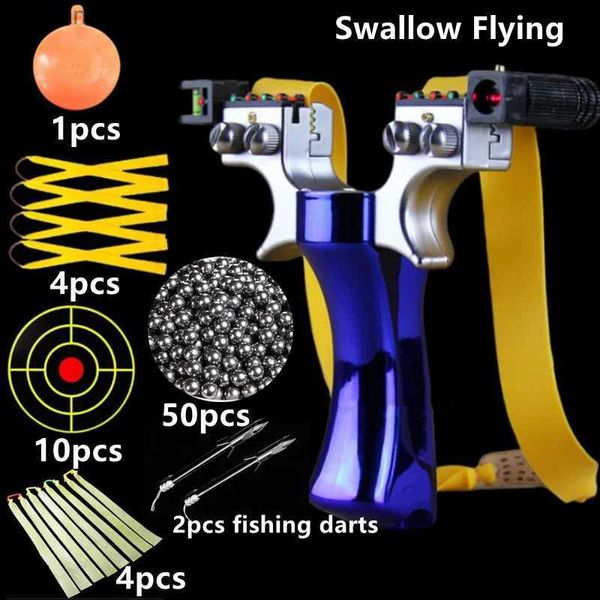 Estilingues de caça Estilingue de alta precisão com laser Spirit vel Fast Press Bow infravermelho esportes ao ar livre caça acessórios de tiro Q231114