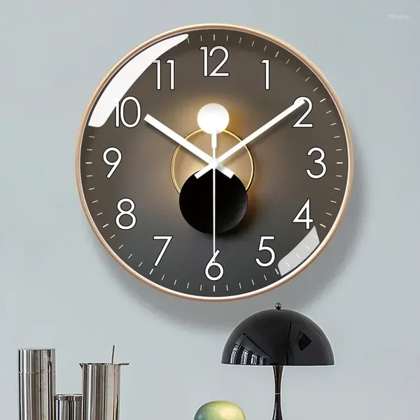 Relógios de parede Relógio Home Sala de estar Simples Nordic Fashion Watch Moderno e Luxo