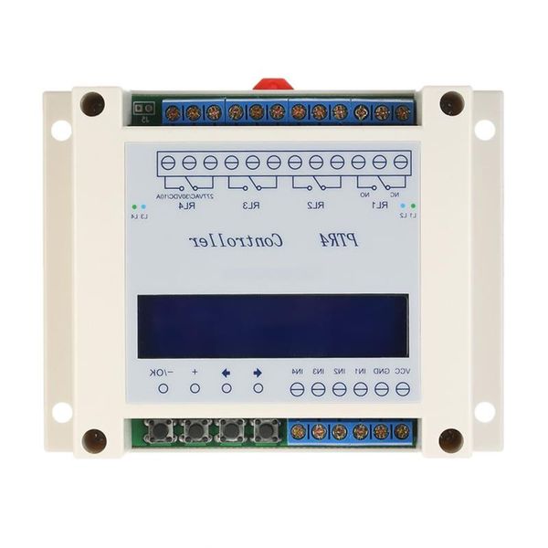 Freeshipping DC6-40V 4 Kanallı Dijital Voltaj Röle Gecikme Anahtarı Modül Zamanlayıcı Rölesi Bağımsız Zaman Döngüsü Programlanabilir LCD Ekran Yeniden Nikh