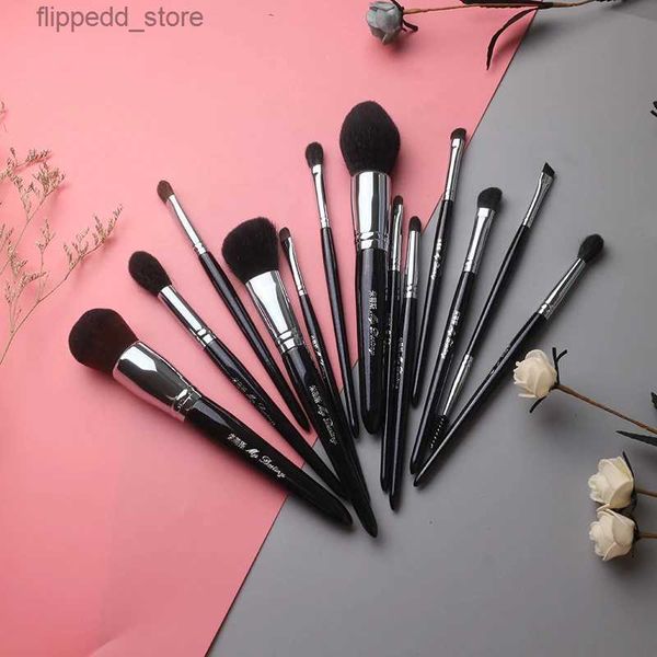 Pincéis de maquiagem My Destiny Makeup Brush-Professional 14pcs Night Blue Brushes Set-Natural Synthetic Hair Makeup Tools-Cosmetic Beauty Pens Q231110