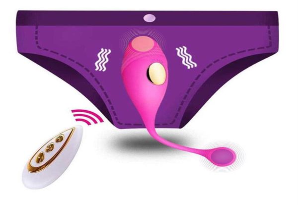 Höschen Drahtlose Fernbedienung Vibrator Steuerung Vibro-ei Tragbarer Dildo G-punkt Klitoris Stimulator Anal Vagina spielzeug für Frauen Q0602238329762