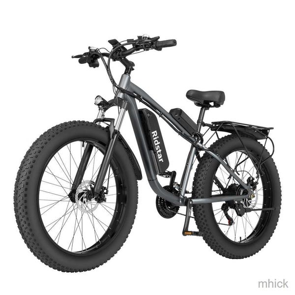 Педали велосипедов E26 Электрический велосипед 26 -дюймовый толстый шин от дороги Ebike 1000W 48V 14AH Мощный горный электрический велосипед для взрослых езды на велосипеде E Bike M230411