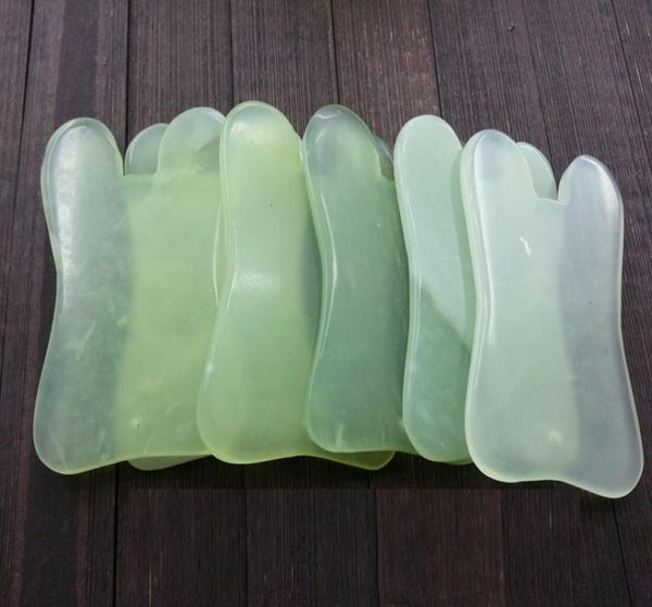 Alta qualidade natural pedra de jade gua sha placa forma quadrada massagem massageador mão relaxamento cuidados saúde massageador facial ferramenta 754726172