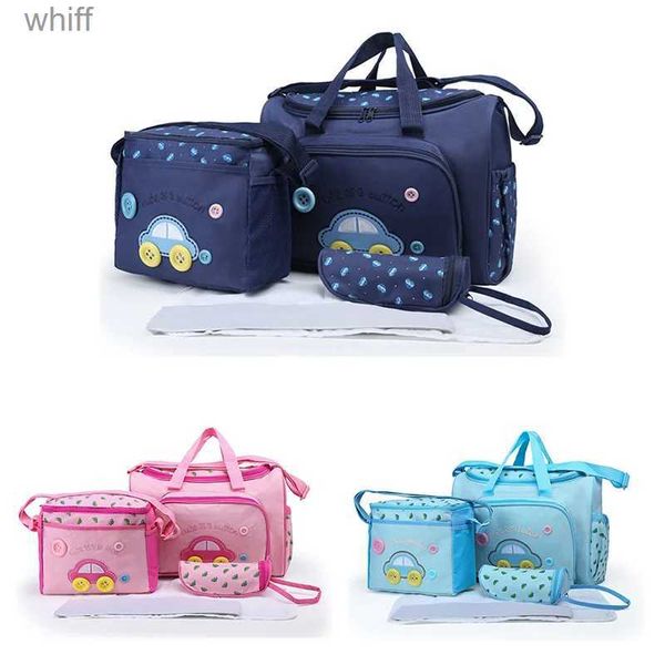 Sacos de fraldas 3 pçs/set saco de fraldas do bebê moda feminina bolsa de viagem para o bebê enfermagem múmia saco de maternidade 3 coresl231110